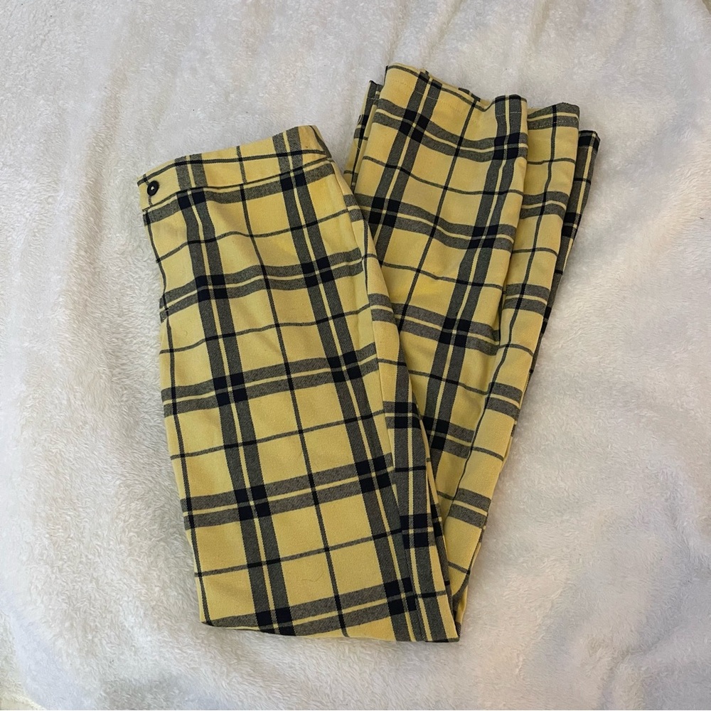 Forever 21 Plaid Flare Pants